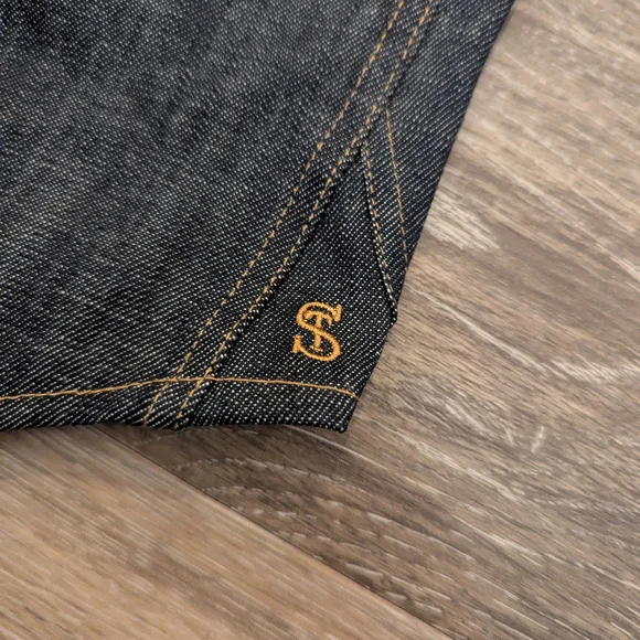 Todd Snyder Raw Italian Denim Overshirt in Dark Indigo
